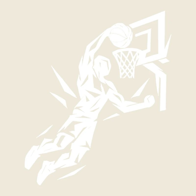 Basketball Slam Dunk Wurf Spieler Dunking Geschenk
