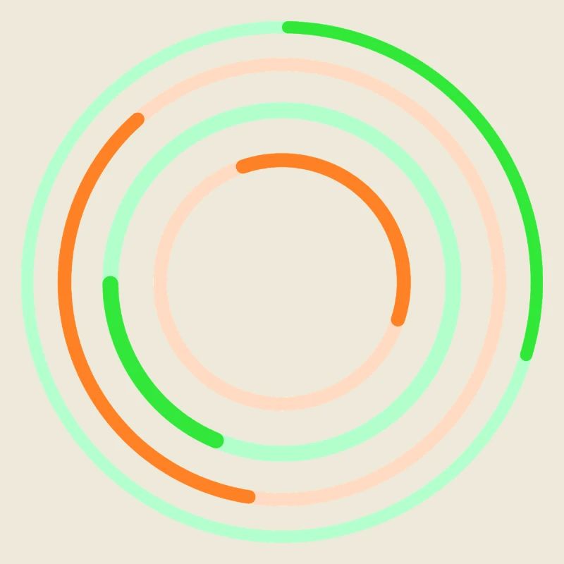Abstract Circular Line Art Design