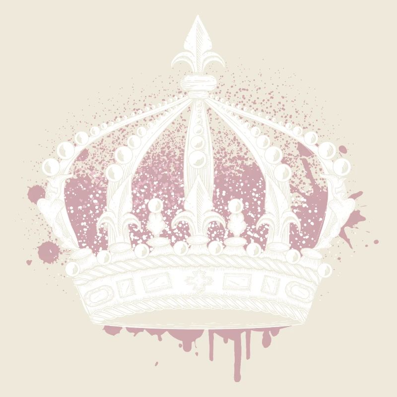 Kunstvolle Krone mit Graffiti Splash