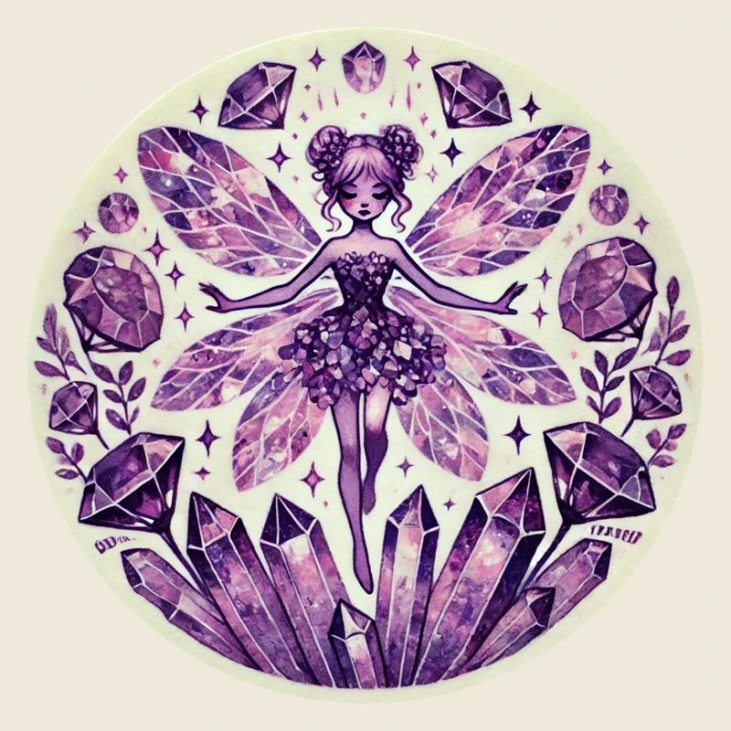 Conception de fée de cristal mystique