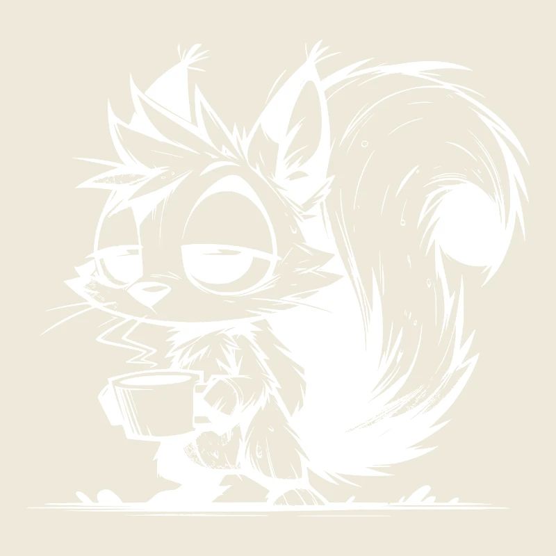 S’il vous plaît ne pas déranger – L’heure du café de l’écureuil