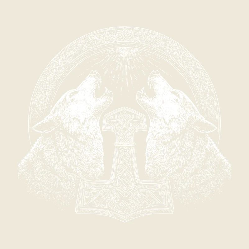 Wolf Thor Hammer Wikinger