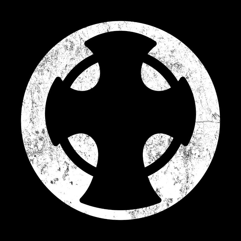 Croix de Novgorod cercle blanc illustration