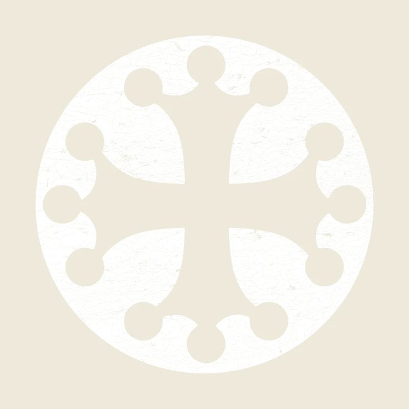 Occitan cross in white circle