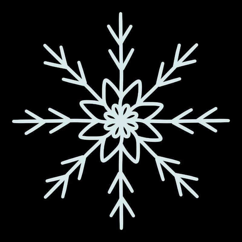 Elegant Snowflake Pattern Design