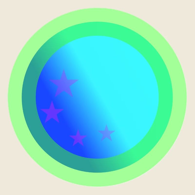 Conception de constellations bleues célestes