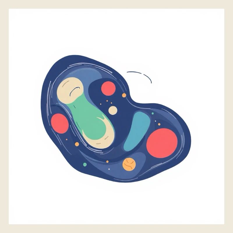 Abstract Cosmos Pattern in Blue