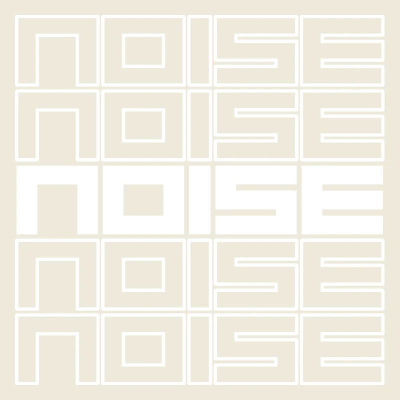 Noise Geometric Typography Bold Pattern