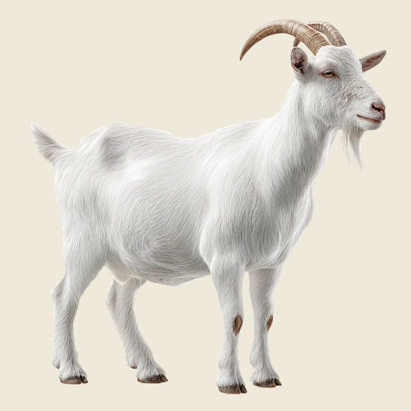 Weiße Bergziege Portrait