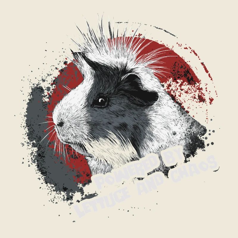 Cochon d’Inde avec un dicton amusant