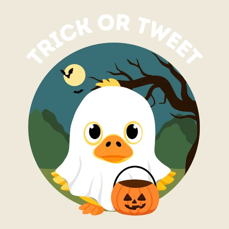 Lustiges Halloween – Süßes oder Tweet Entlein