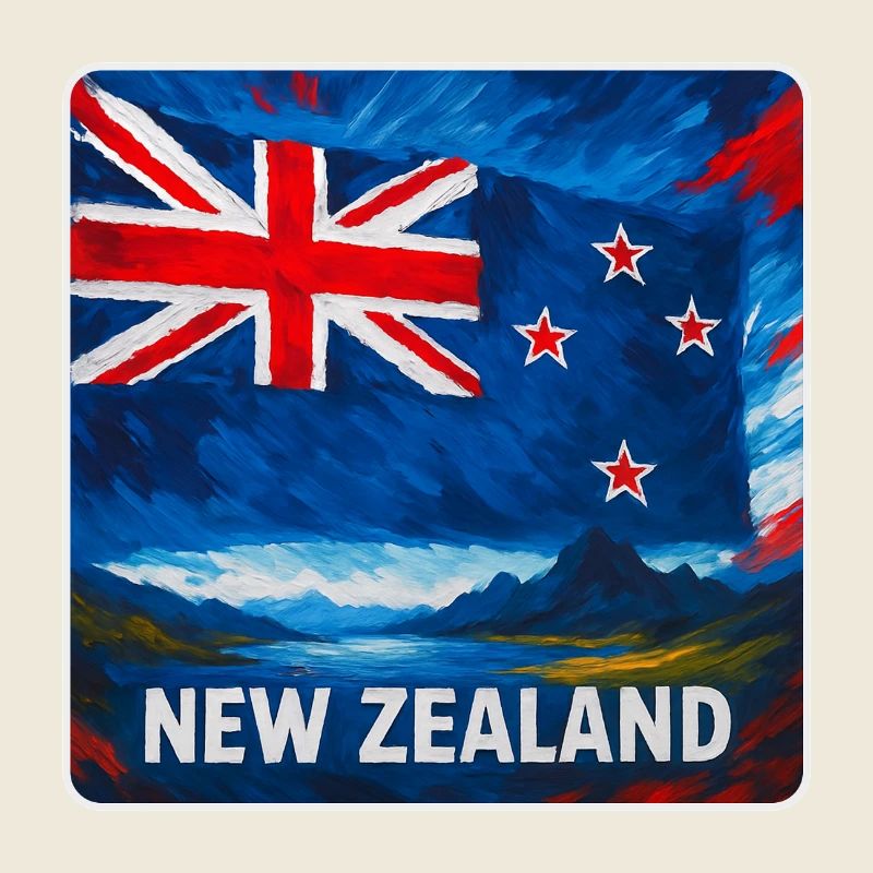 Neuseeland Flaggen Design