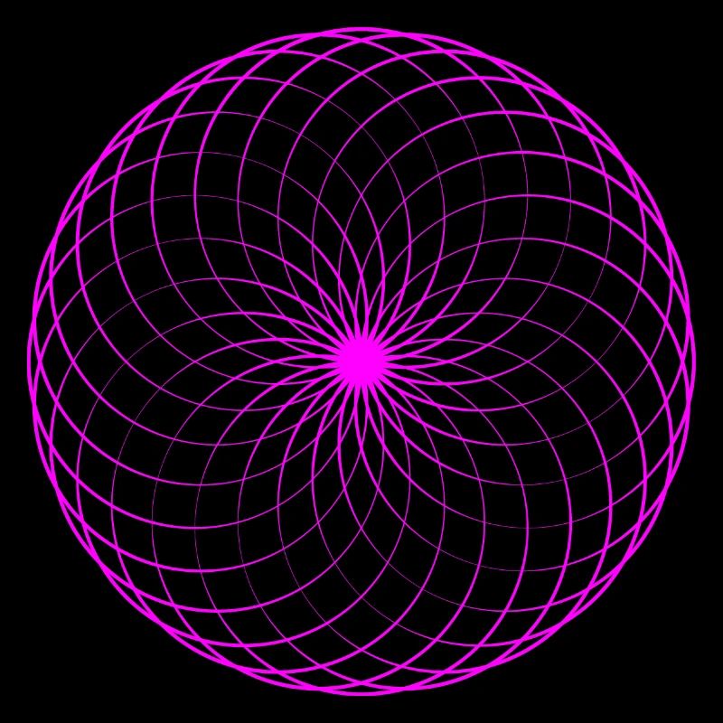 Neonspirale Netz Torus