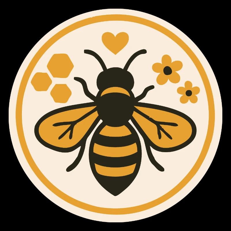 Save the Bees - Nature Bee Motif