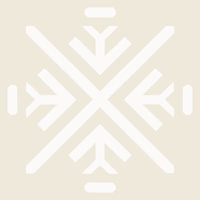 Sleek geometric flake