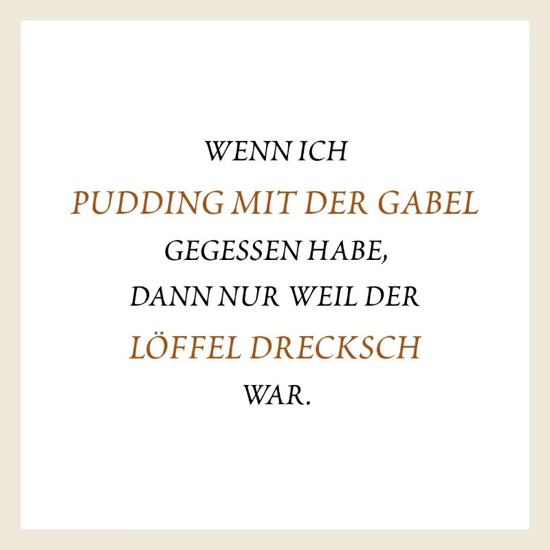 Pudding mit der Gabel