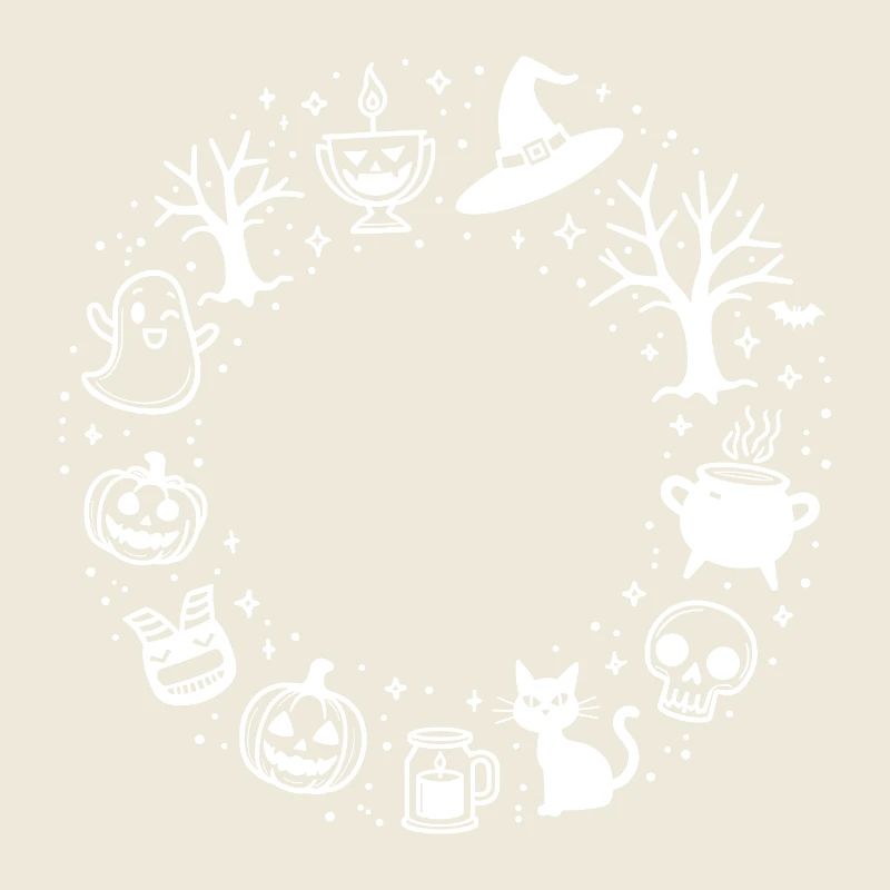 Symboles d’Halloween Couronne