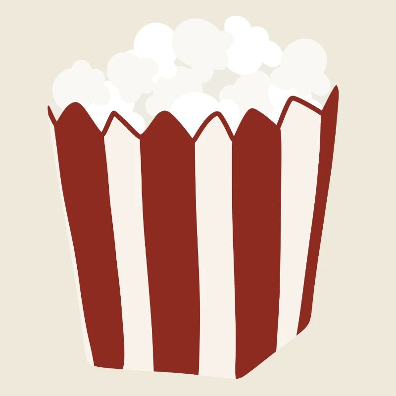 Popcorn Eimer Retro Illustration
