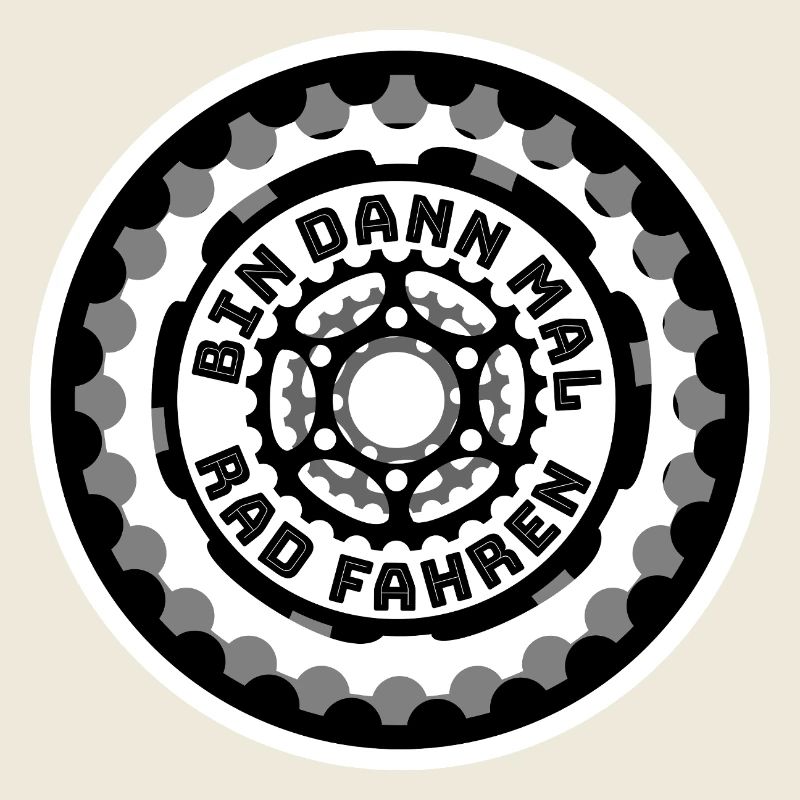 VTT - Conception de logo de vélo rond