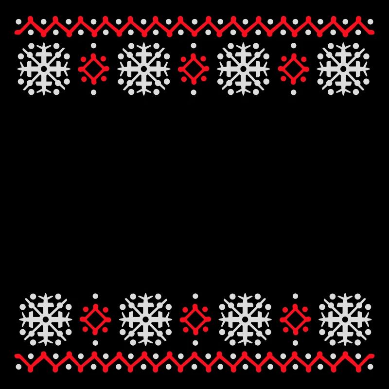 Ugly Sweater Weihnachten Muster Schneeflocken Cool