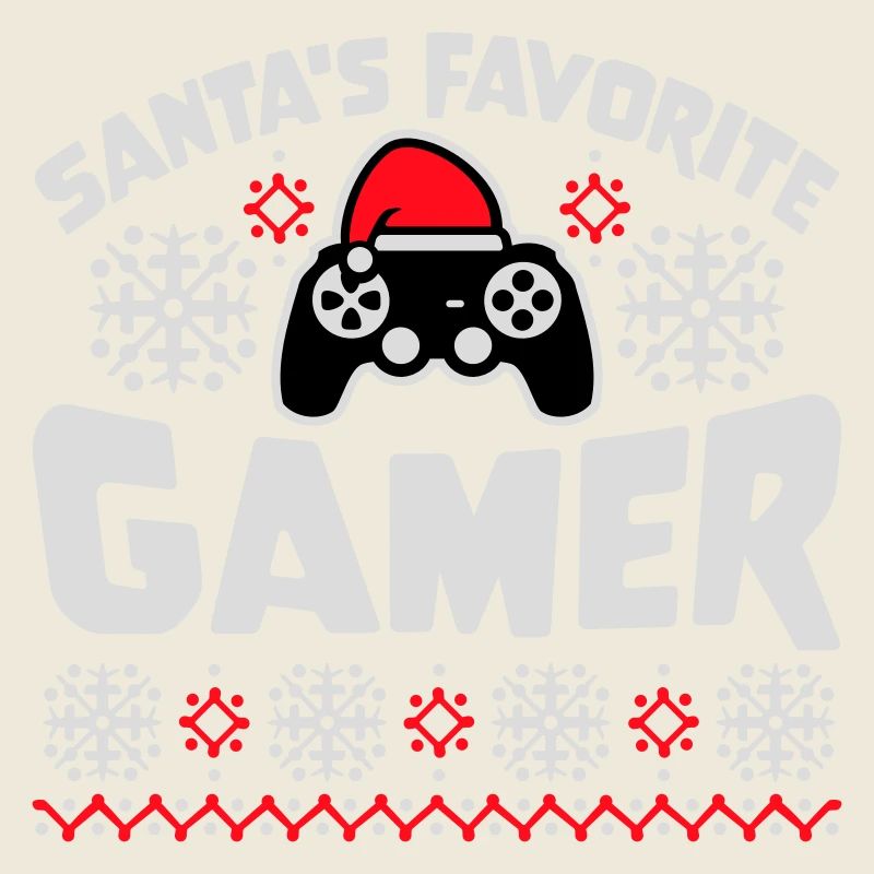 La manette de jeu préférée du Père Noël Nerd de Noël