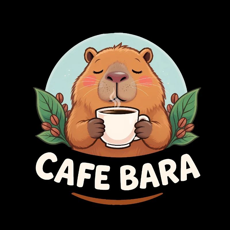 Café Bara - Funny Capybara T-Shirt