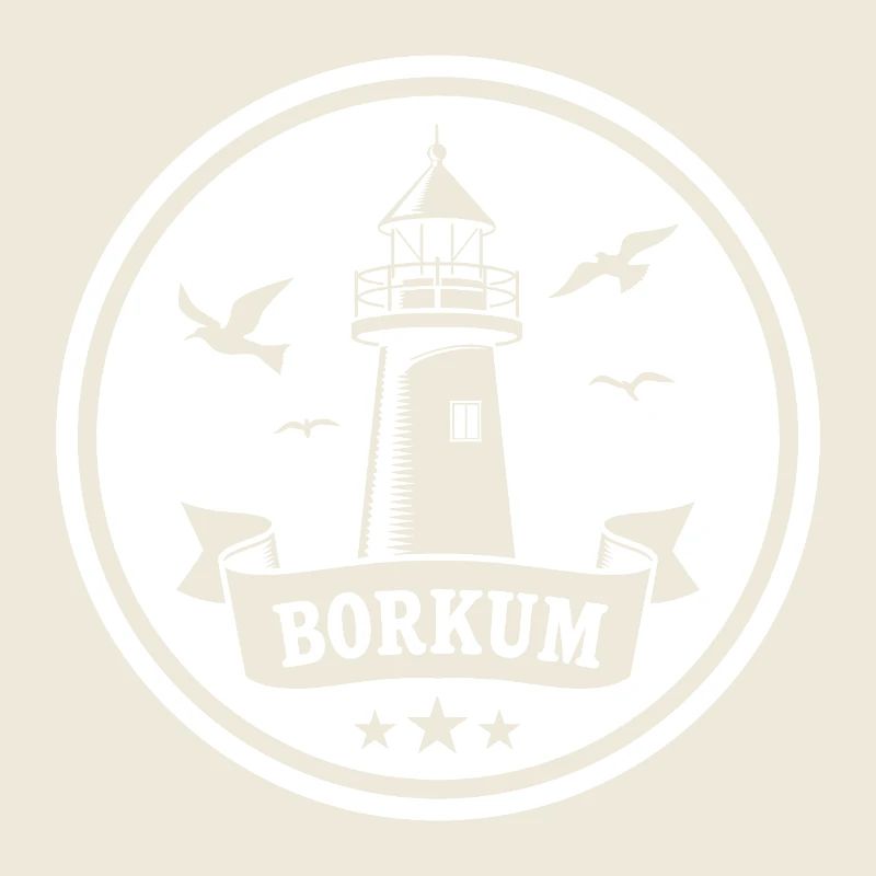 Leuchtturm Borkum Maritimes Emblem