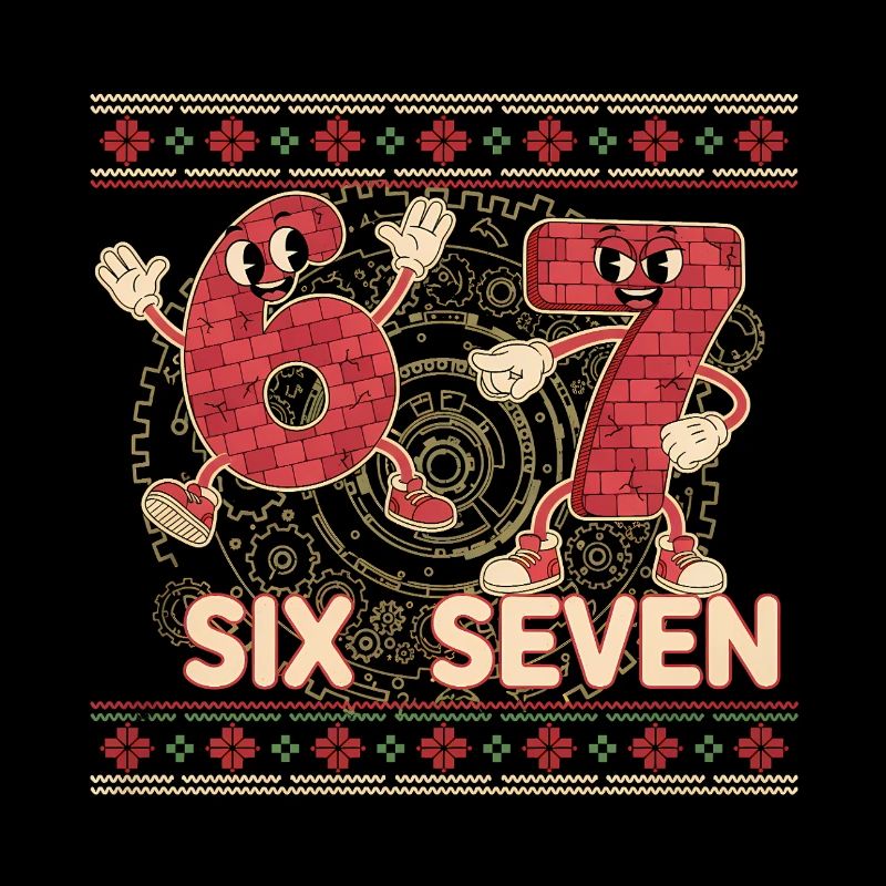 6 7 Six Seven Memes – Points d’aura Noël