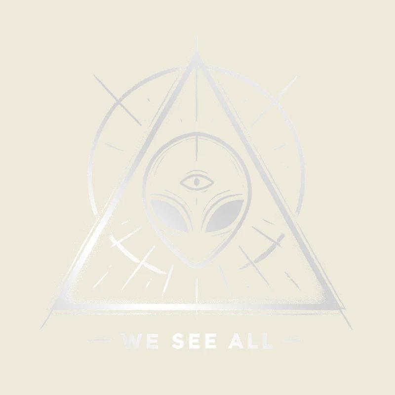 UFO Alien Eye Triangular Sigil