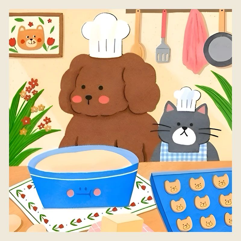 Illustration de boulanger mignon