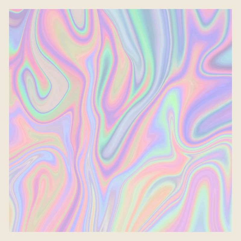 Iridescent Abstract Liquid Pastel Pattern