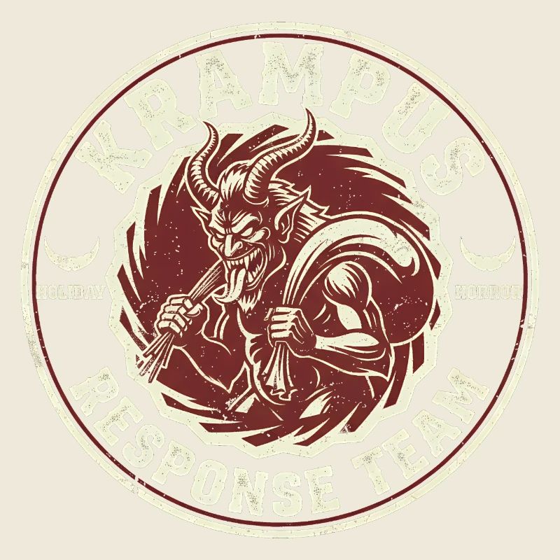Krampus-Einsatzteam Lustiger Kryptid Krampus