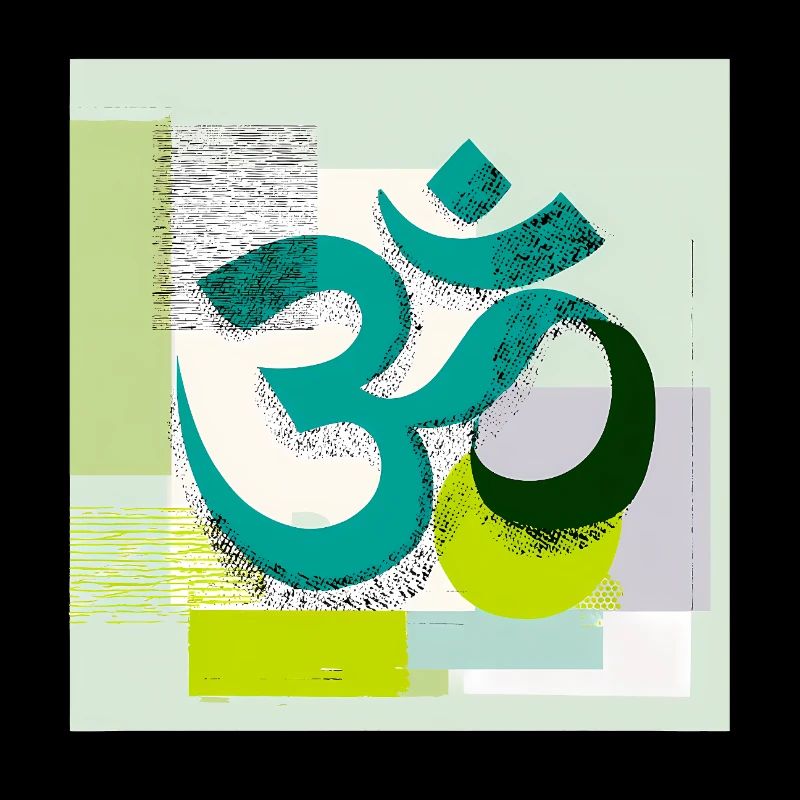 Modern OM Sign – Abstract Yoga Art
