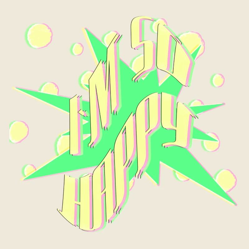 Ich bin glücklich Pop Art Explosion im so happy