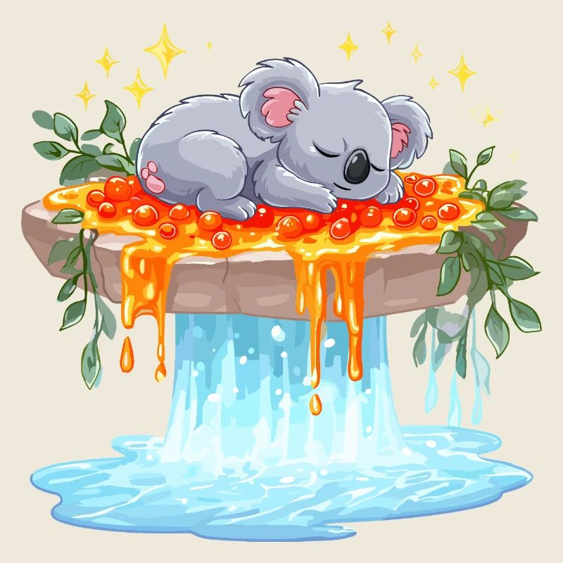 Rivière de lave Koala Dream