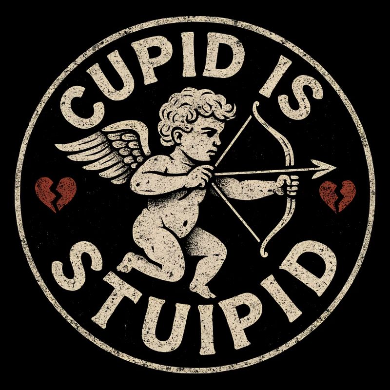 Cupid is stupid. Hate on Valentine's Day. Anti-Valenti