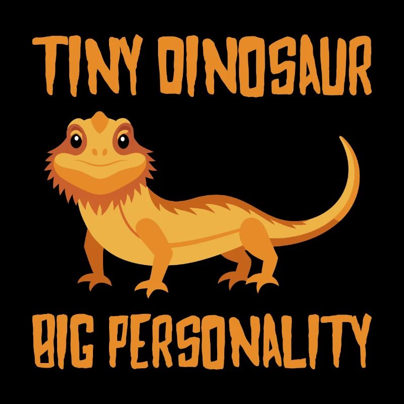 Tiny Dinosaur Big Personality Bartagame Reptil