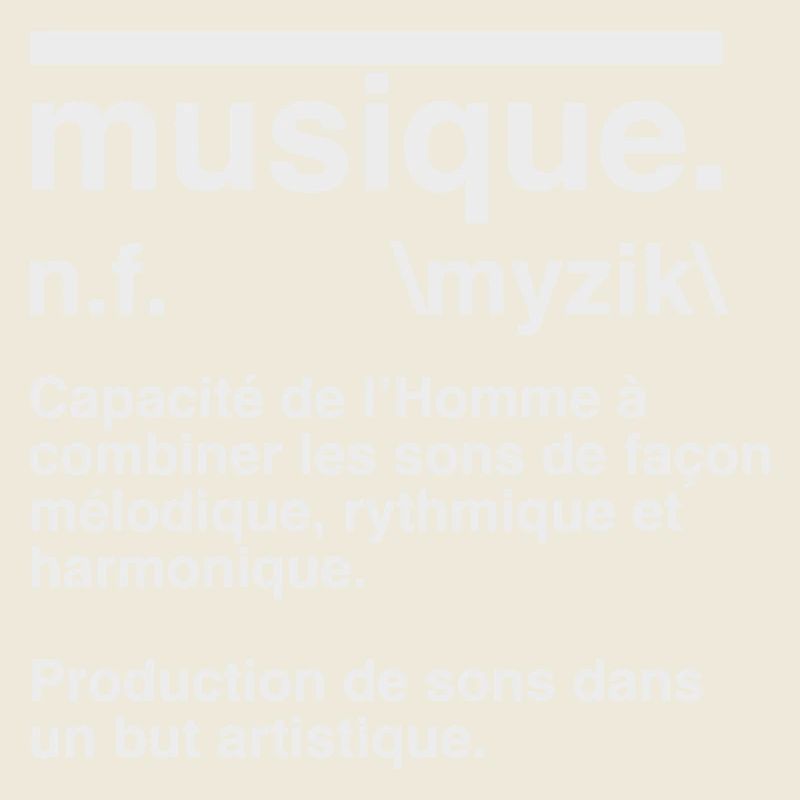 Musikdefinitions-Wörterbuchstil