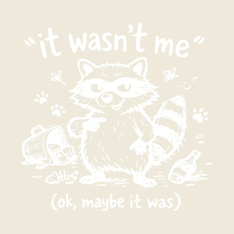 It Wasn't Me Ok Maybe It Was Raccoon
