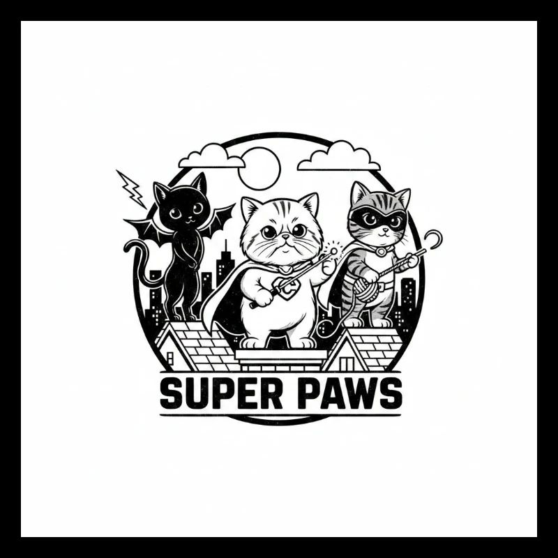 Super Paws Band Cats