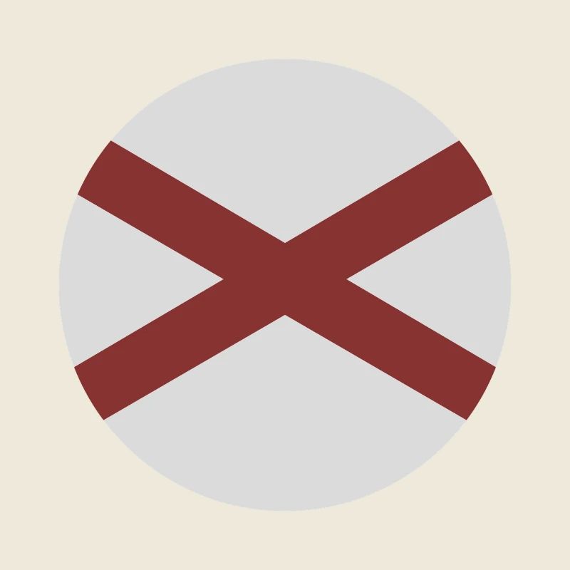 Drapeau rond de l’Alabama
