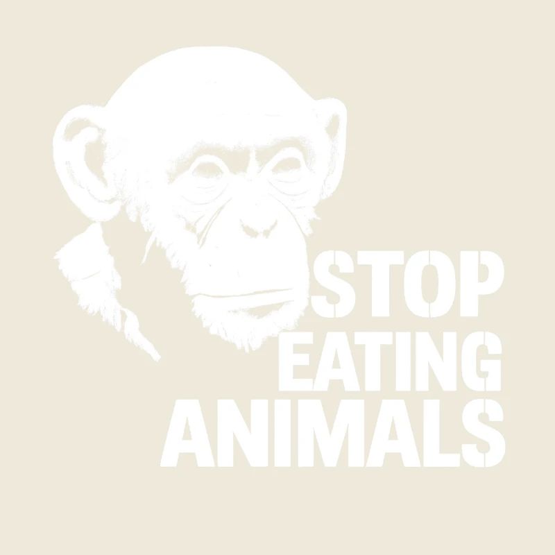 Arrêtez de manger des animaux – Conception du chimpanzé