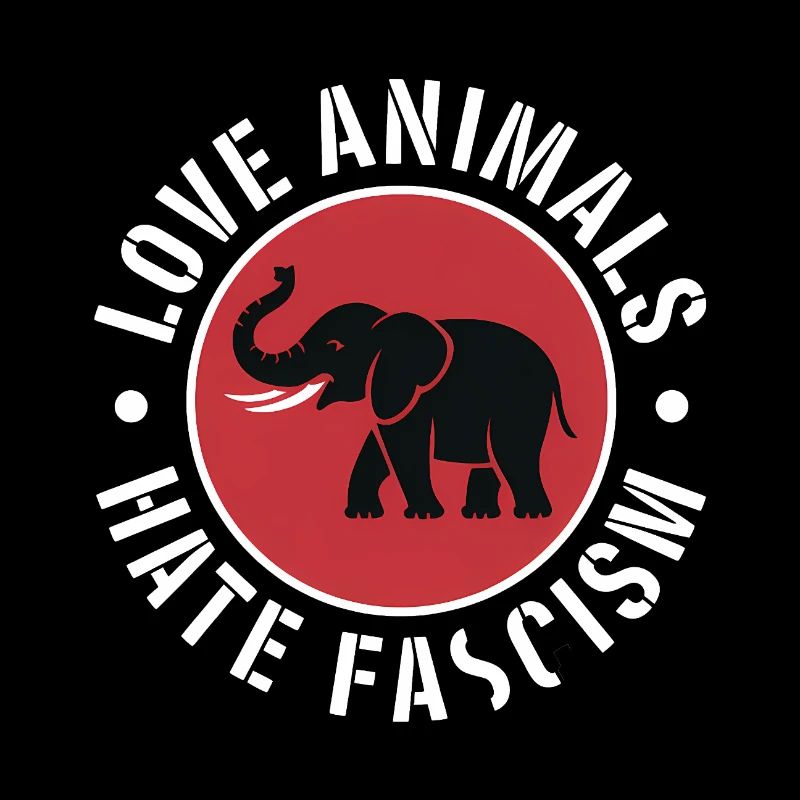 Love Animals, hate Fascism - Antifascist Merch