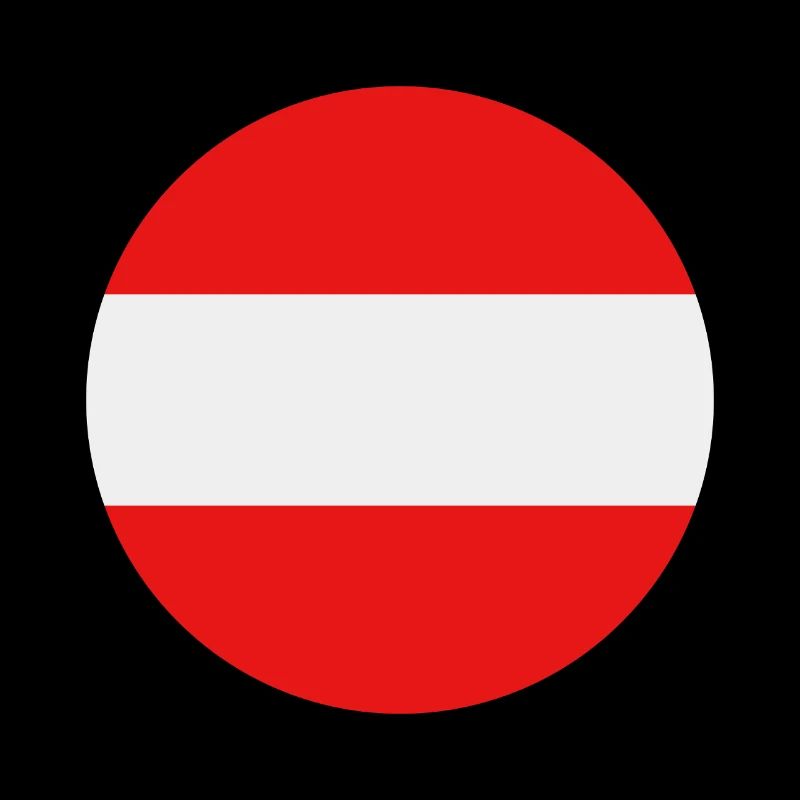 Austria round flag
