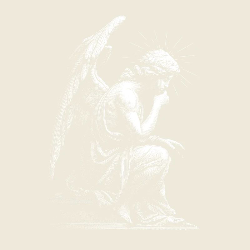 Engel Silhouette Gravur