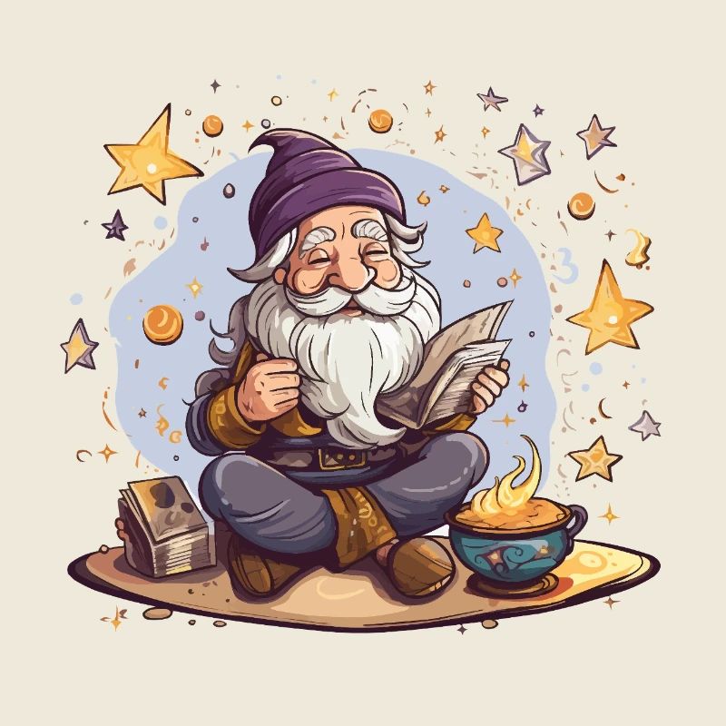 Gnome reading at Starfire