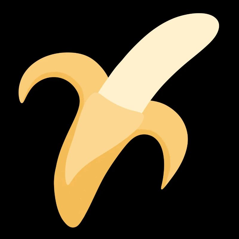 Minimal Banana Peel Illustration