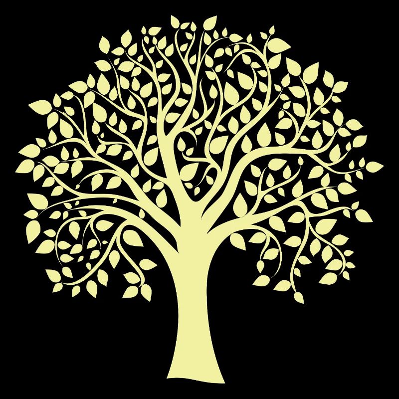 Icon Yellow Jumbo Tree Print Silhouette