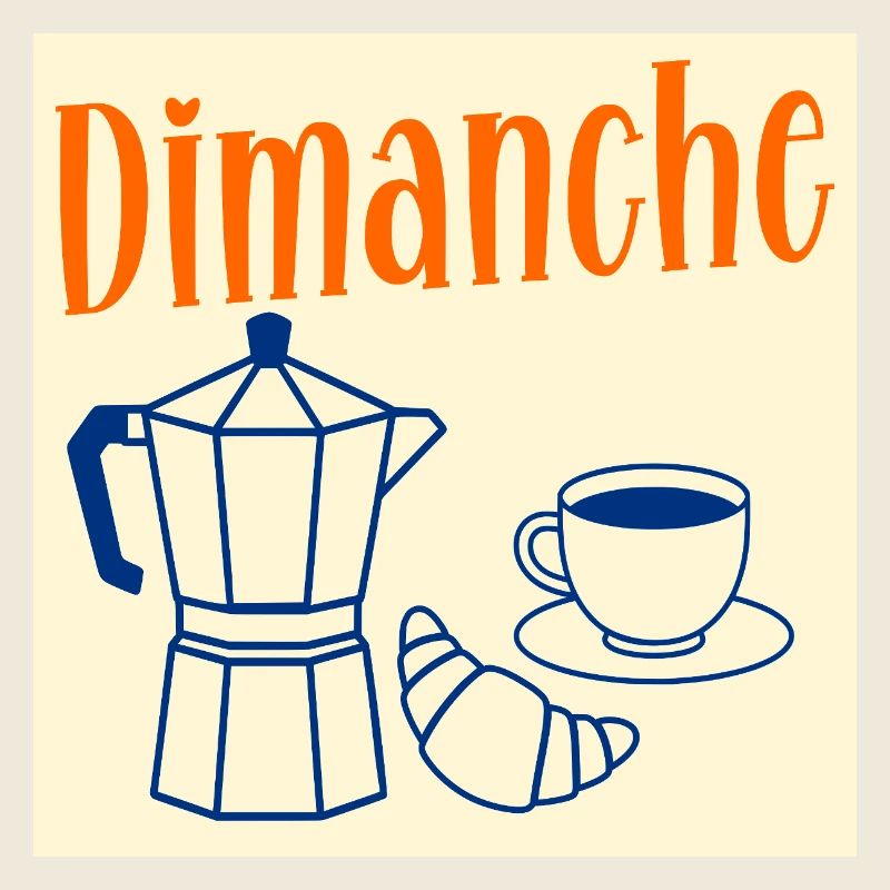 Sonntagskaffee-Croissant