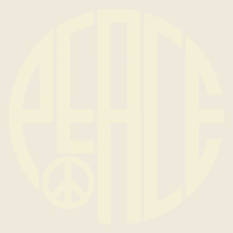 Peace Art Deco Typography